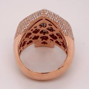 Bague de créateur vintage de luxe en argent sterling 925 avec diamant de laboratoire serti en canal, certificat IGI, pièce maîtresse R B GEMS HIKKH13 - Product Image 4