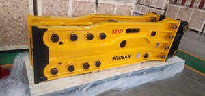 Martillo hidráulico SOOSAN SB151 tipo superior abierto adecuado para excavadoras pesadas con peso portador 40-55 toneladas para trabajos de demolición - Product Image 2