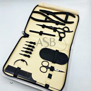 Kit de herramientas de extensión de cabello humano negro mate y desnudo para estudiantes pelos lisos sostenibles - Product Image 4