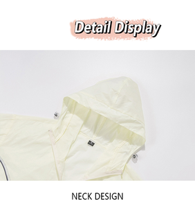 Chaqueta de Protección Solar UPF 50+ Personalizada por el Fabricante, 100% Poliéster, Secado Rápido, para Exteriores, al por Mayor, Sólida, de Manga Larga, con Capucha - Product Image 5