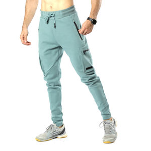 Pantalon de jogging slim fit pour homme, athlète, avec logo et couleur personnalisés, poches latérales à cordon de serrage, vente chaude - Product Image 3