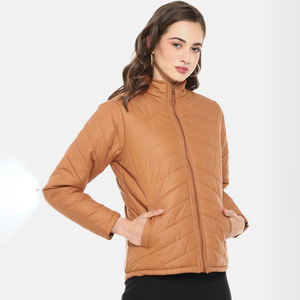 Chaqueta Acolchada Ligera para Mujer 2026, Corte Entallado, Costura Diagonal, Ropa Exterior Informal para Otoño e Invierno - Product Image 2