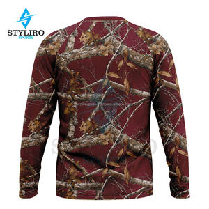 T-shirt camouflage tactique d'extérieur pour homme Maillot à manches longues imprimé arbre véritable pour la chasse, la randonnée et le camping - Product Image 6