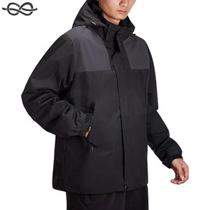 Chaqueta de concha impermeable de calle alta para hombre, abrigo de lluvia con capucha cortavientos para actividades al aire libre, senderismo, escalada, Viajes - Product Image 4