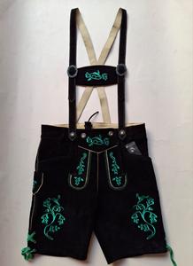 Colores brillantes hermoso hecho ligero gran oferta estilo Casual botón decoración bávaro Lederhosen pantalones cortos para hombres - Product Image 3