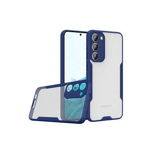 Étui de protection en silicone premium Netzy S23 Plus bleu marine, série SAFA Parfe, anti-traces de doigts, inspiré de l'Ins, pour Samsung S23 Plus - Product Image 1