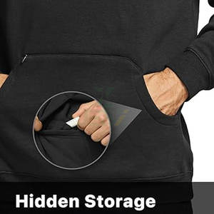 Sweat à capuche en polaire imprimé pour homme, thermique, respirant, manches longues, mélange de coton, vêtements tactiques d'extérieur - Product Image 4