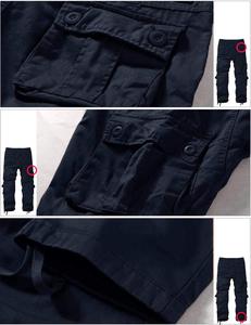 Pantalon cargo léger en ripstop pour homme, en toile de coton haute qualité, pantalon de survêtement tactique, foncé, grande taille, construction, utilitaire, brodé - Product Image 5