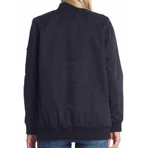 Blouson bomber en tricot respirant à col montant sur mesure pour femmes, manches longues, best-seller - Product Image 3