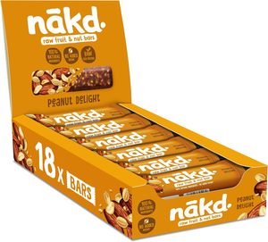 Barres aux fruits et aux noix Nakd' Peanut Delight - Barres végétaliennes - Sans gluten - Collation saine, 35 g (lot de 18) - Product Image 2