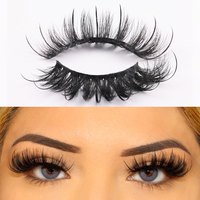 Extensiones de Pestañas Postizas Húmedas HeyMe Beauty al por Mayor para Pestañas Rusas 3D de Visón Sintético de 15-20mm, Tira Completa, Efecto Wispy, Libres de Crueldad Animal