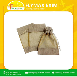 Sac à cordon en jute naturel de qualité supérieure écologique Sac cadeau de Noël et sacs-cadeaux élégants pour les festivals pour le shopping - Product Image 6