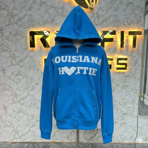 Sweats à capuche avec fermeture éclair le plus demandé avec étiquette personnalisée qualité supérieure Sweats à capuche à bas prix fabriqués en usine Sweats à capuche pour hommes - Product Image 6
