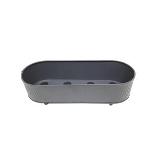 Portavelas de Adviento de Metal de hierro de alta calidad con acabado gris para decoración de iluminación de fiesta de Navidad y hogar al por mayor a granel - Product Image 1