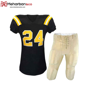 Uniforme de fútbol americano con logotipo personalizado, uniforme de fútbol americano con impresión por sublimación, ajuste Regular, fácil de usar - Product Image 5