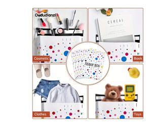 Paquete de 100 bolsas de polietileno de agradecimiento, 25x33cm, autoadhesivas, resistentes al agua, resistentes a desgarros, duraderas, 2,3 m, color polka dot - Product Image 2