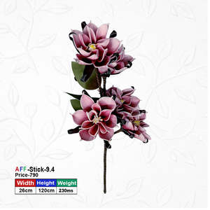 <b>Artificial</b> <b>Flower</b> Factory Handmade Plastic Magnolia <b>Flower</b> Stem Purple Modern Style for Wedding Vase Arrangement Home Office - Product Image 1