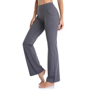 Women's <b>Pants</b> Solid Elegant Women's Bell Bottom <b>Pants</b> Palazzo <b>Lady</b> Flared Wide Leg <b>Pants</b> High Waist <b>Ladies</b> Career Sports - Product Image 6
