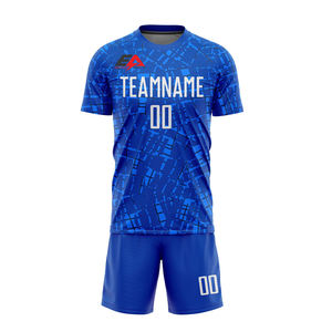 Ensemble de maillots d'uniforme de football pour adultes et enfants Offre Spéciale Haut de football à séchage rapide avec impression par sublimation de logo personnalisé - Product Image 1