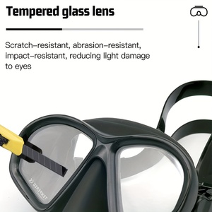 Masque de plongée à faible <span class=keywords><strong>volume</strong></span>, anti-buée, protection UV, ajustement confortable, pour la plongée avec tuba, la plage, la piscine, la plongée en bateau, pour hommes, femmes, adultes, apnée - Product Image 6