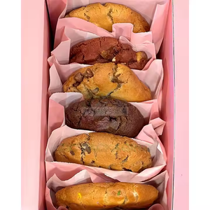 Giá thấp phân hủy sinh học sinh thái thân thiện màu hồng tùy chỉnh Cookie Burger sáp mỡ giấy <span class=keywords><strong>Crepe</strong></span> sô cô la ăn trưa mỡ dầu túi giấy - Product Image 3