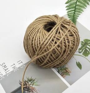 Venta al por mayor 1mm 1,5mm 2mm cuerda de Yute natural cuerda de yute patrón crudo - Product Image 4