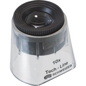 Loupe de stand Tech-Line à grossissement 10x, lentille fixe de 30 mm de diamètre pour soudeur - Product Image 1