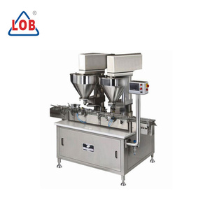 Stainless Steel Powder Bottle Filling Equipment with Auger Dosing for Food, Chemical & Cosmetic Powders - Product Image 1