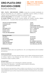 Vernice Spray Effetto Oro Pallido 400 ml. (Faren 7VD400) - Product Image 3