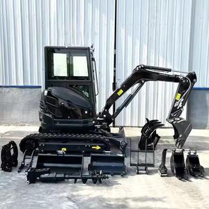 Miniexcavadora Usada con Motor Kubota Certificado por la EPA, de 1, 2.5, 3, 3.5 y 4 Toneladas, con Cabina para Granja, Multifunción, Giro de 360 Grados, Envío Gratuito - Product Image 1