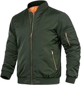 Chaquetas Bomber de satén de seda para hombres y mujeres de estilo callejero personalizado con logotipo frontal con cremallera chaquetas universitarias para el invierno - Product Image 6