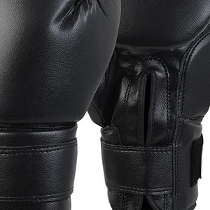 Guantes de boxeo para entrenamiento de lucha para adultos con impresión de logotipo personalizado, guantes de boxeo deportivos de cuero genuino para hombres con diseño personalizado - Product Image 5