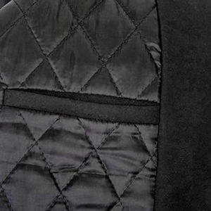 เสื้อแจ็กเก็ตทีมโรงเรียนแขนเสื้อหนังสีดำปักลายคู่สีดำเสื้อแจ็กเก็ตผู้ชายเสื้อแจ็กเก็ตเลตเตอร์ - Product Image 5