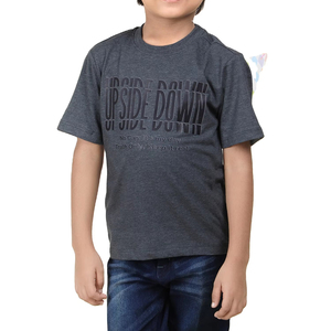 Smart Look 100% Algodón en diferentes métodos de impresión y Material Camiseta de cuello redondo para niños en stock para la venta - Product Image 1