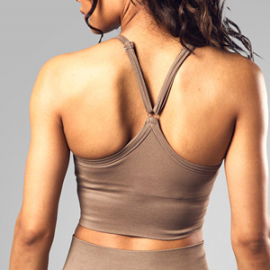 OEM/ODM Soutien-gorge de sport croisé sur mesure à séchage rapide, soutien-gorge de sport rembourré en tissu extensible dans les 4 sens - Product Image 5