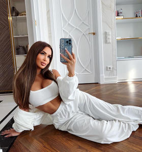 Chándal de dos piezas de algodón 100% para mujer, sudadera con cremallera y pantalones de cintura elástica, traje informal grueso con bolsillos - Product Image 1