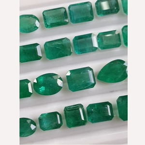 41 pièces d'émeraude zambienne naturelle poire ovale octogone facette 130 Cts Lot taille moyenne 3.17ct pierre précieuse de haute qualité US $10725 pour tous - Product Image 3