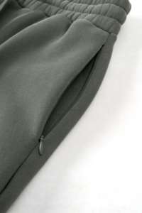 Pantalon de survêtement ample et décontracté personnalisé, délavé au soleil, coupe droite, en molleton de coton épais, écologique, respirant, évasé - Product Image 4