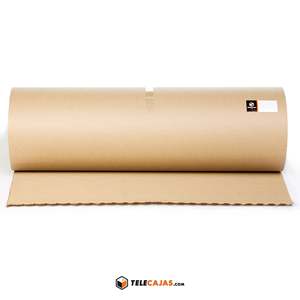 Rollo de Cartón Corrugado Ecológico de 90 cm x 25 m, Papel Kraft Reforzado y Duradero con Revestimiento para Envolver Regalos y Mudanzas - Product Image 3
