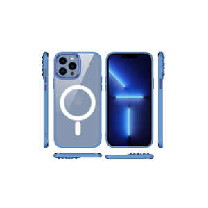 Coque en silicone Netzy Luxury rose clair chromé pour iPhone 12 Pro compatible MagSafe, chargement sans fil, antichoc, dos givré - Product Image 2