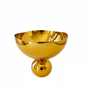 Elegante Tazón de Chocolate Dorado con Borde Ondulado, Tazón para Servir Dulces de Mesa, Decoración de Hogar de Lujo, Plato Decorativo a Buen Precio - Product Image 3