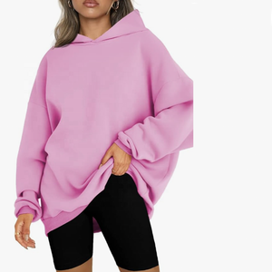 Sweats à capuche surdimensionnés lourds au design personnalisé pour femmes avec sweats à capuche Boxy Cut de haute qualité pour femmes - Product Image 4