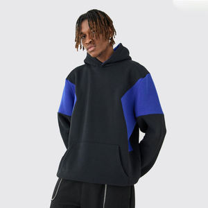 Nouveauté 2026 – Sweats à capuche pour hommes bicolores, design personnalisé, motif uni, épaules tombantes, coupe oversize, chauds pour l'hiver – Vente en gros - Product Image 2