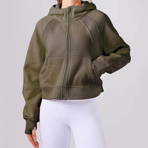 Sweat à capuche tendance pour femme, décontracté, léger, avec fermeture éclair sur le devant et poches, sweat à capuche pour femme - Product Image 1