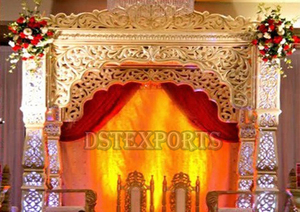Mandap de mariage élégant à thème ouvert, style Bollywood, très demandé pour mariages anglais au Royaume-Uni, ensemble de mandaps portables personnalisés pour événements aux États-Unis - Product Image 5