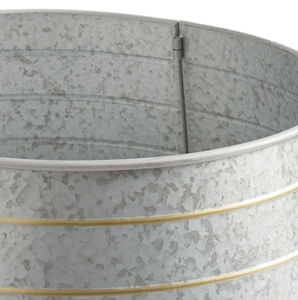 Collier d'arbre de Noël en métal rond de conception de doublure en laiton AK en argent fini pour la décoration de Noël/intérieur de maison - Product Image 3