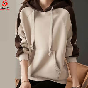 Sudadera con Capucha Informal de Invierno para Mujer, Nueva Moda, 100% Algodón, Color Sólido, Talla Grande, Ajuste Holgado, Alta Calidad - Product Image 3