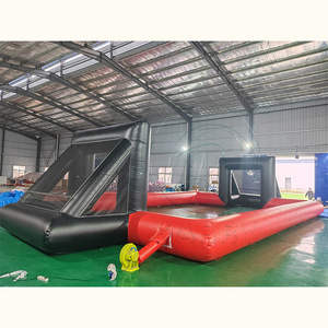 Campo de fútbol inflable de PVC de calidad comercial, portátil, para parques de atracciones, tamaño personalizado, arena de juegos, cancha deportiva. - Product Image 2