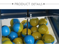 Système de paiement de pièces et de jetons de distributeur automatique de capsules de jouets mécaniques en acier et en métal à trois couches