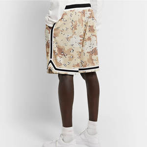 Short en maille personnalisé de haute qualité hommes imprimé basket-ball Double couche short en maille été noir short en maille - Product Image 3